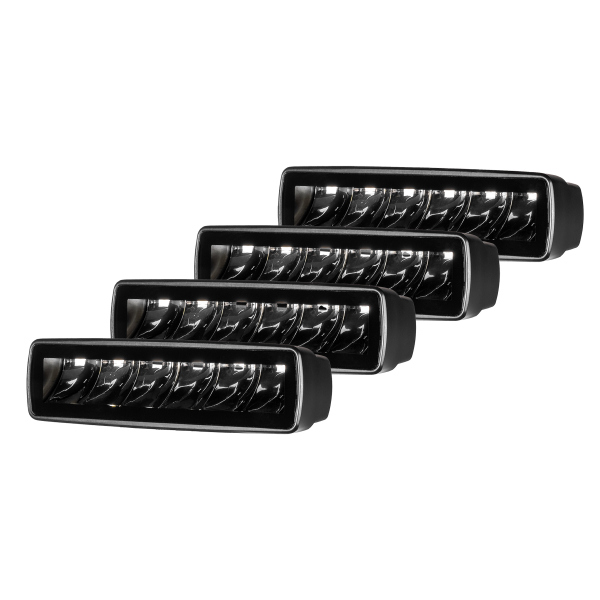 Arbetsbelysning PURELUX Terrain Black Slim Spot - 16 cm / 30W / Spot, 4 st