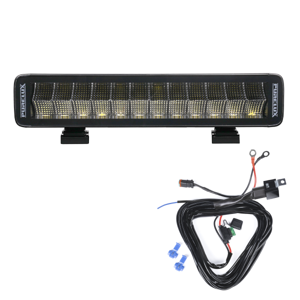 Worklight bar PURELUX Terrain Straight 120W - Straight / 36 cm, 1 pc + Relay cable set afbeelding 1