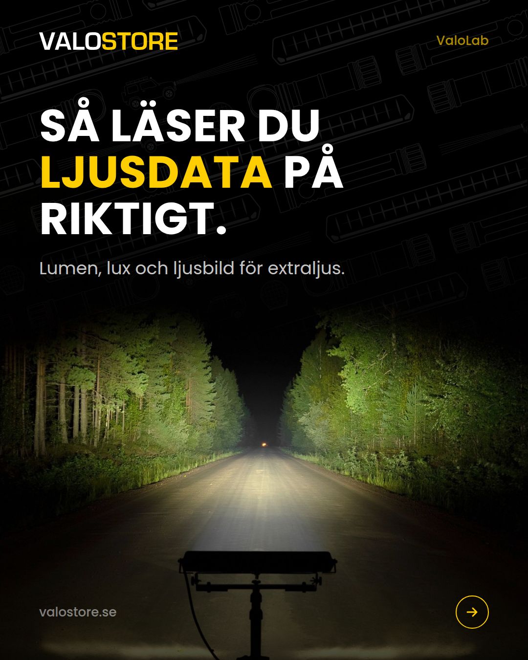 Så läser du ljusdata för extraljus