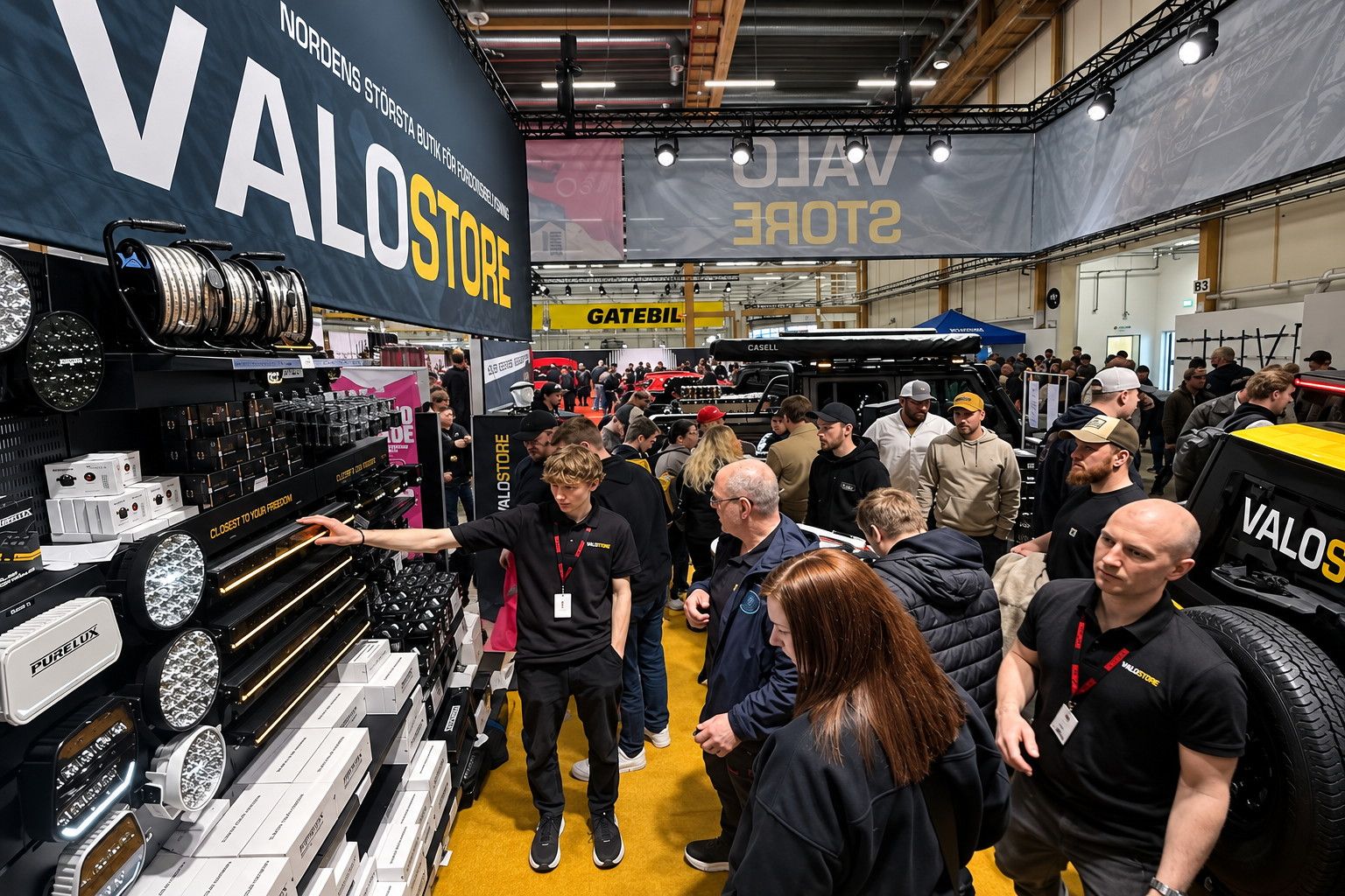 Valostore viser belysningsl&oslash;sninger p&aring; et arrangement
