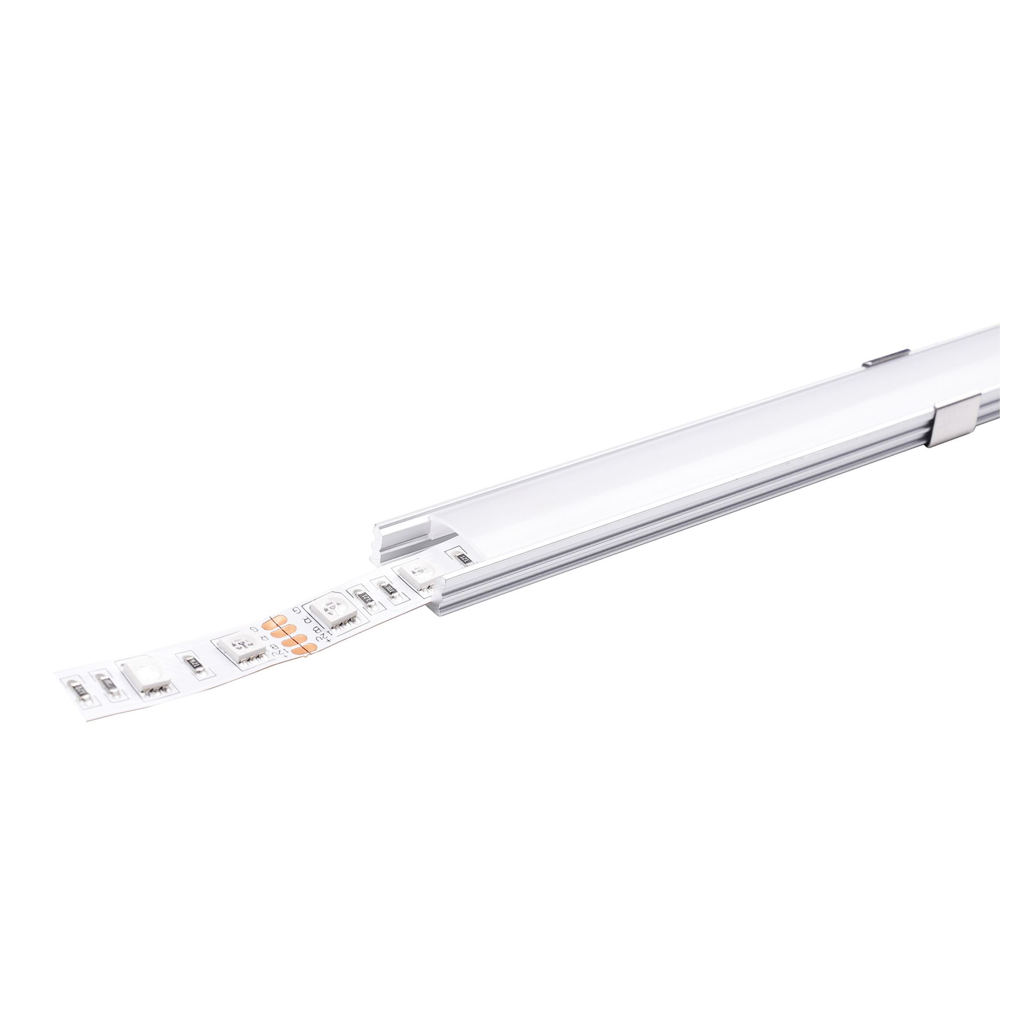 Läs mer om Aluminiumprofil för LED-list AGGE Slim, 100 cm, 1 st