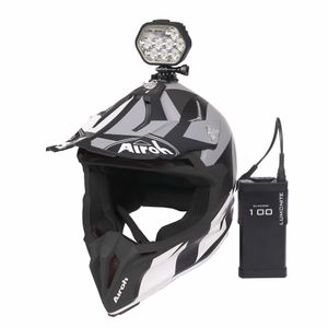 Snowmobile headlight/helmet light LUMONITE Leader, 6500 lm
