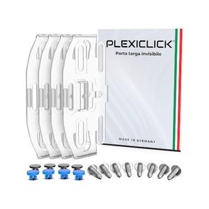 Nummerskiltholder Plexiclick V1, for to skilt