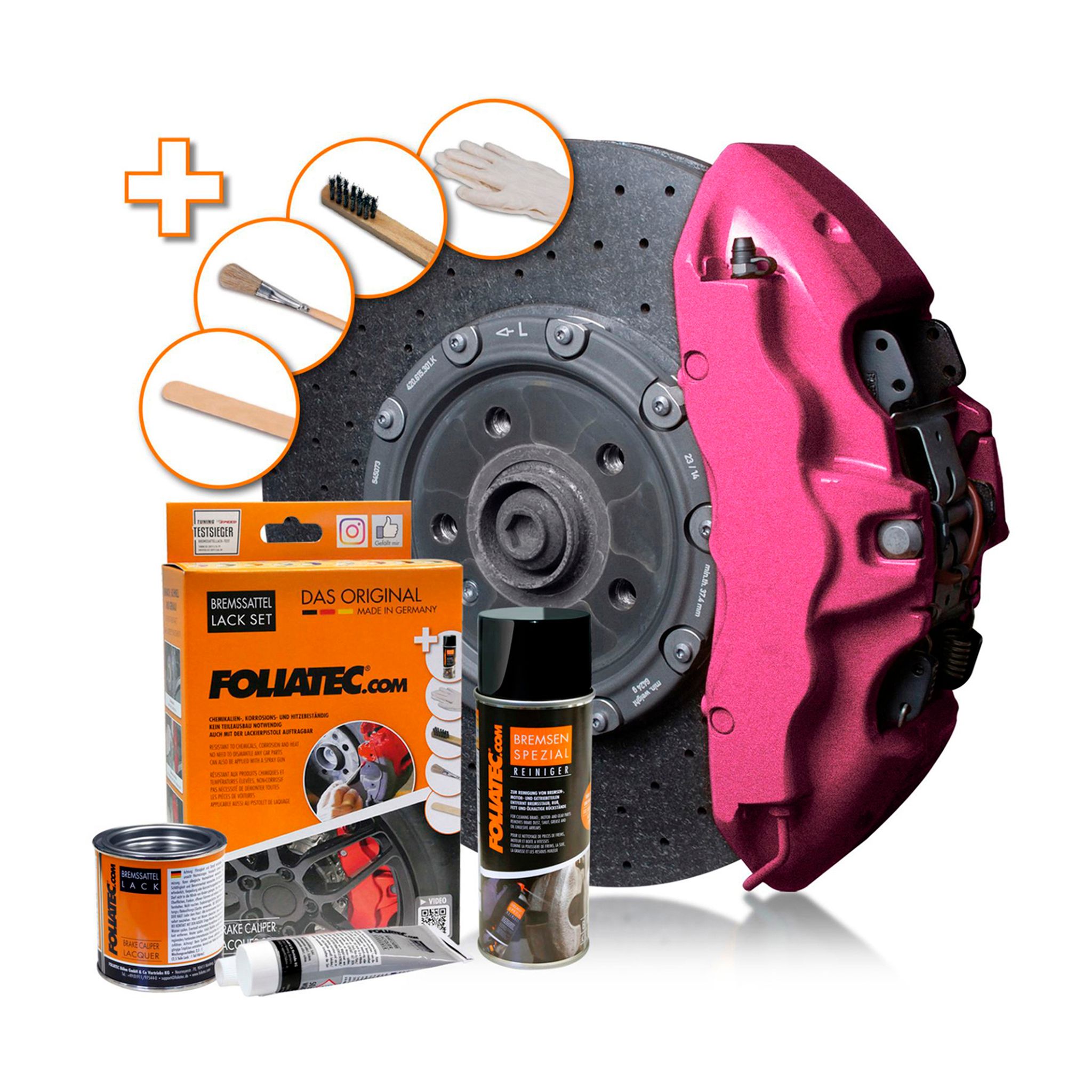 Jarrusatulan maalaussetti Foliatec, Hot Pink Metallic