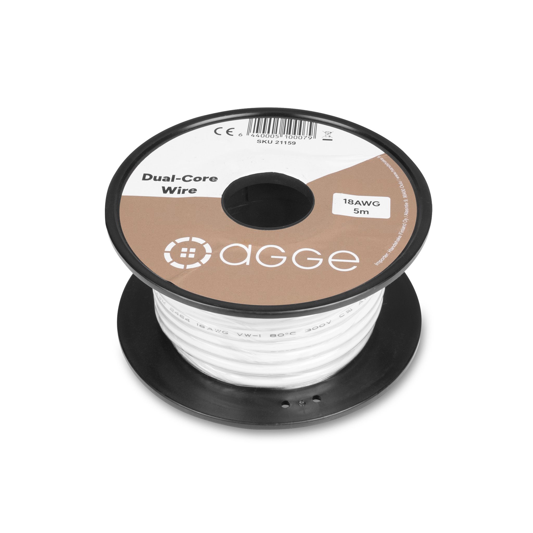 Cable AGGE Dual-Core, 18AWG, 5m afbeelding