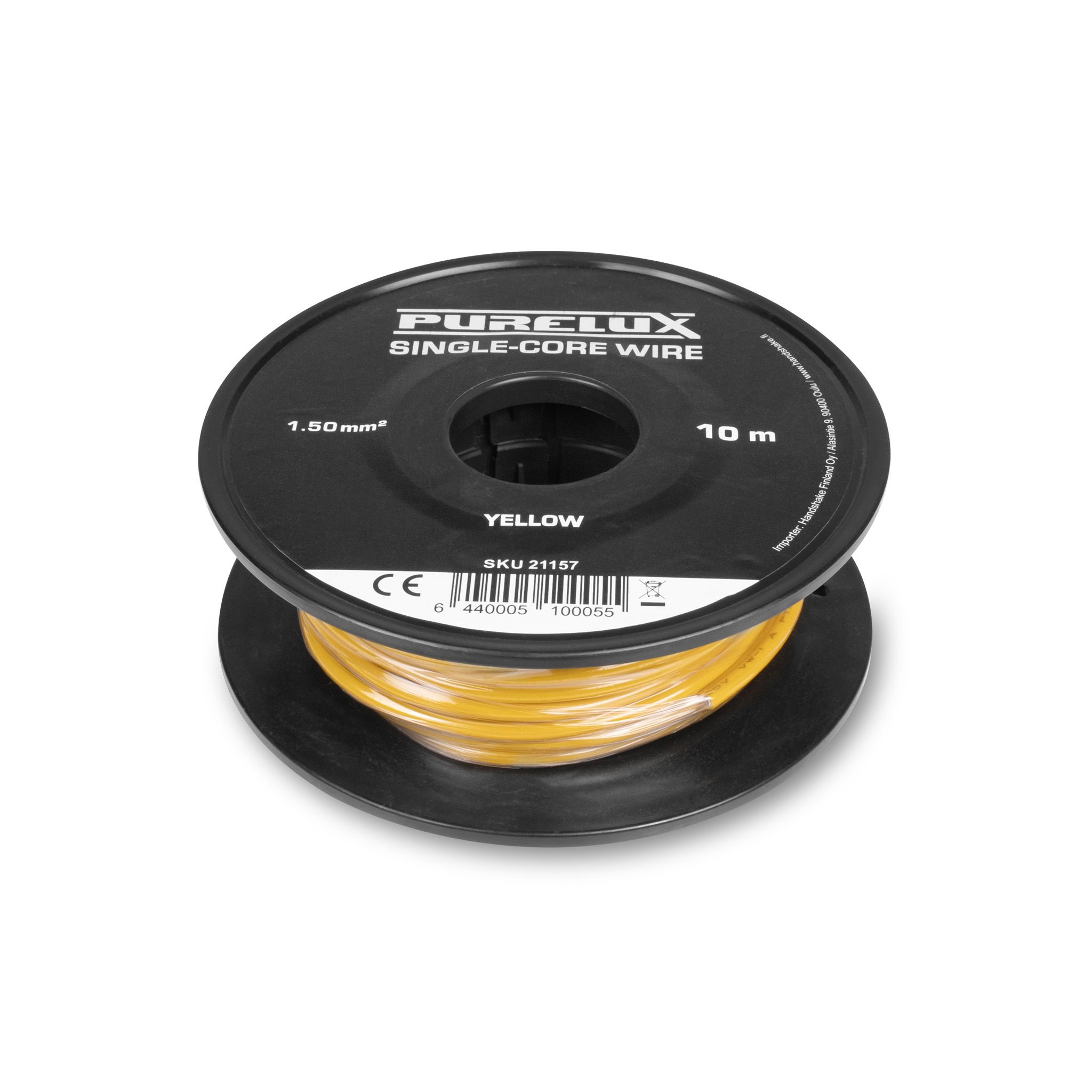 Cable Purelux Single-Core Wire - 16AWG / 10 m, Yellow afbeelding
