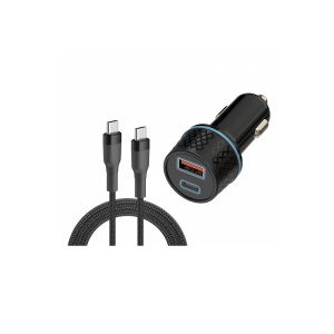 USB Charger Insmat Car Charger USB-C/USB-A, 25W