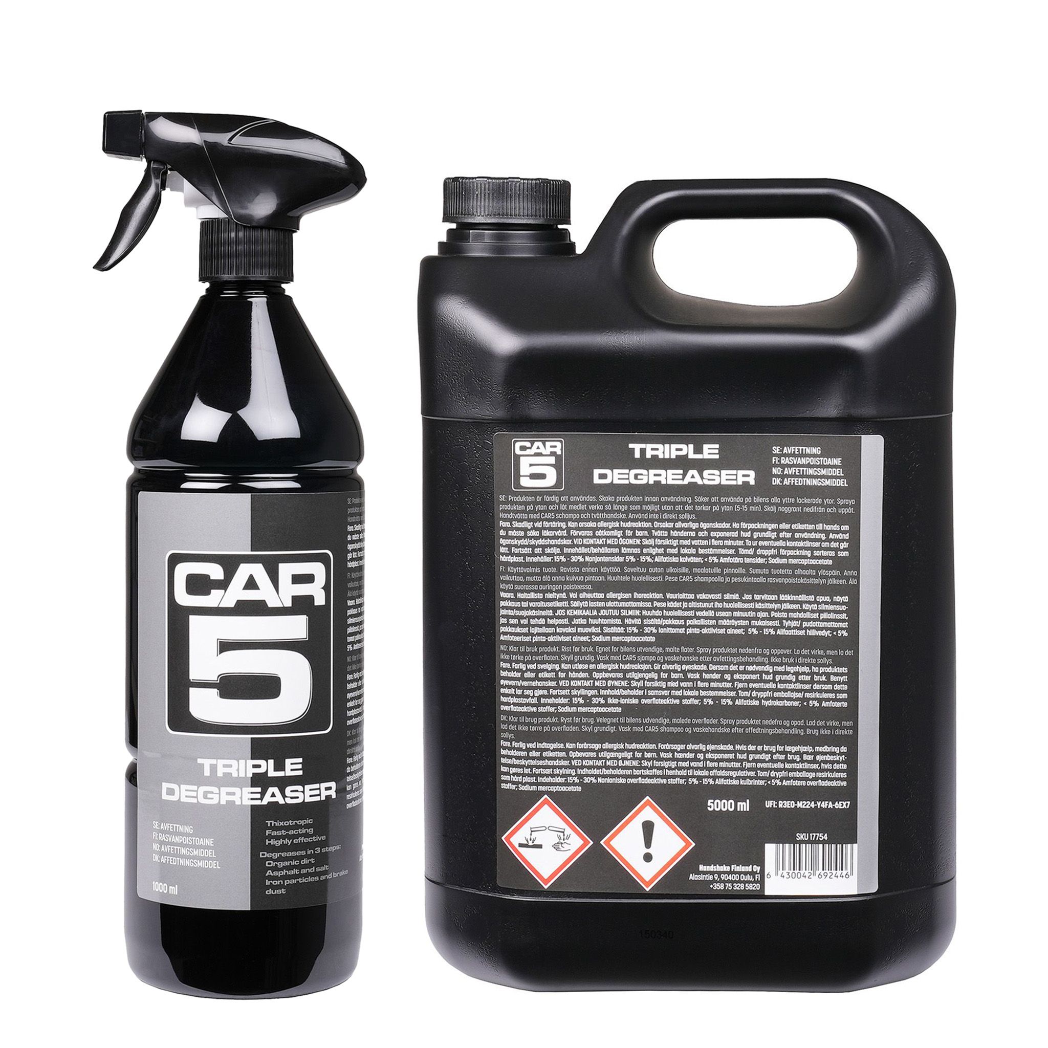 Avfetting CAR5 Triple Degreaser, 1000 ml