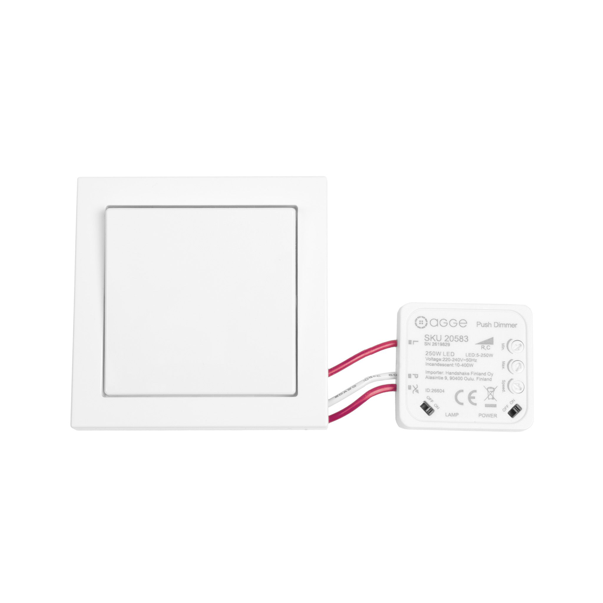 Dimmer AGGE Push Dimmer, 5-250W afbeelding