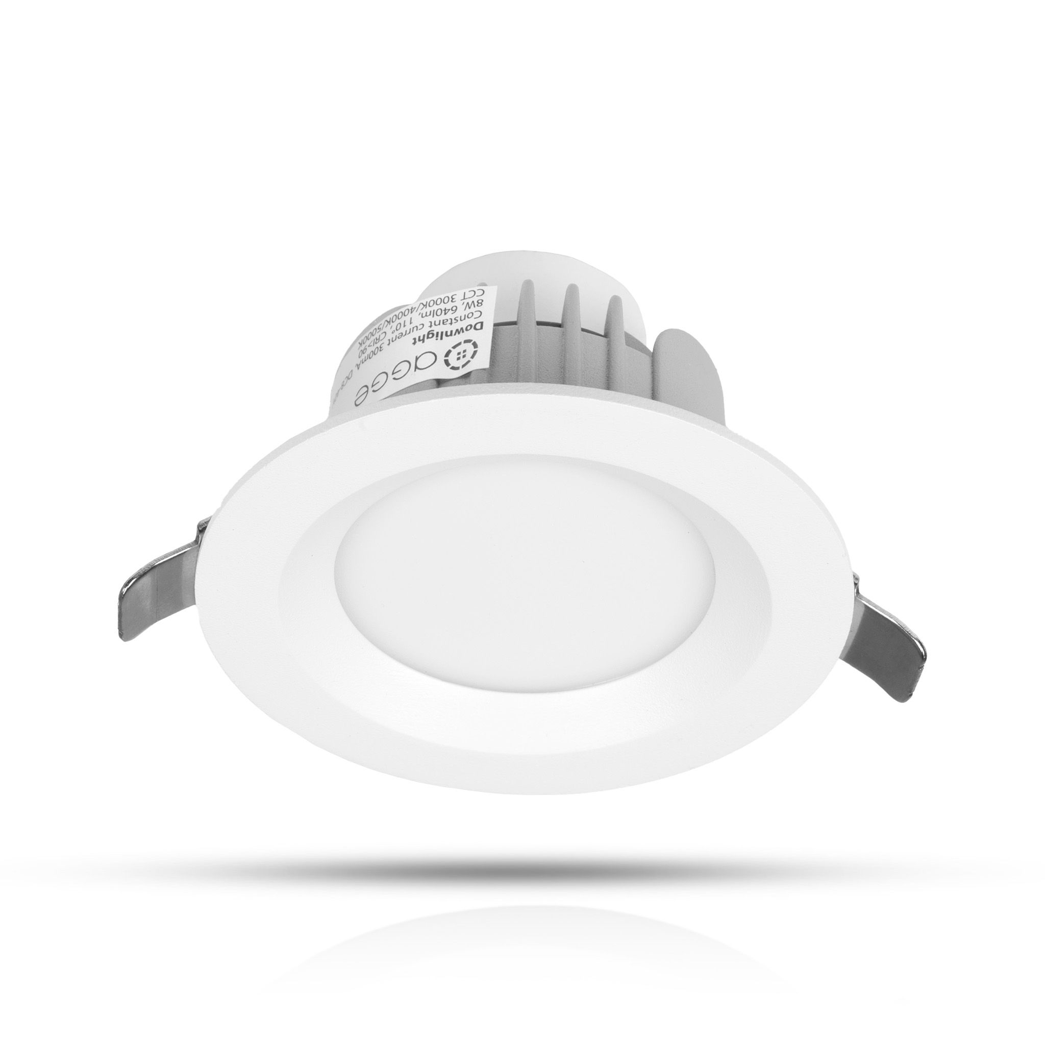 Alasvalo AGGE Round Flood Antiglare White - IP44 / CCT / Himmennettävä, 8W / 85 mm