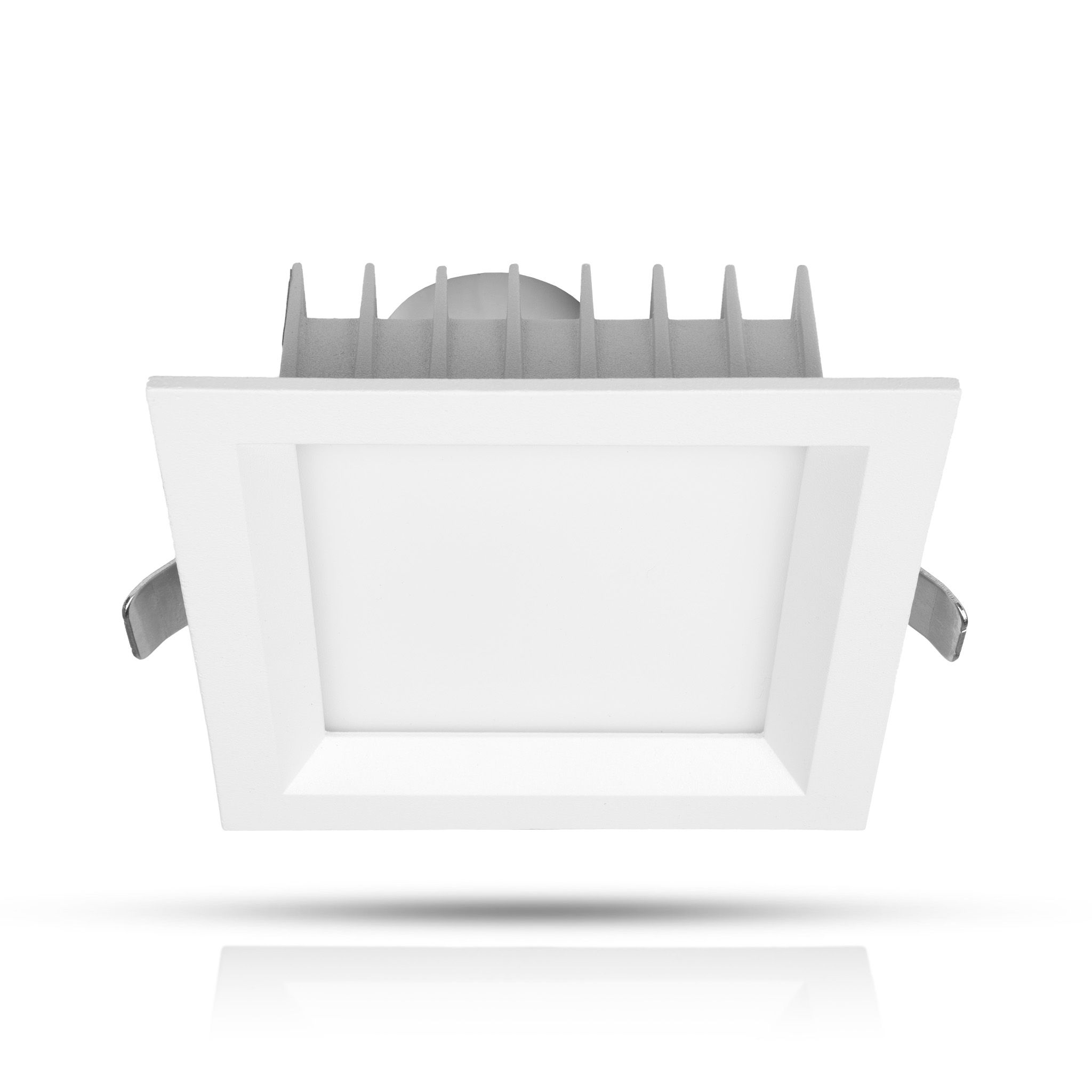 Alasvalo AGGE Square Flood Antiglare White - IP44 / CCT / Himmennettävä, 12W / 100 mm