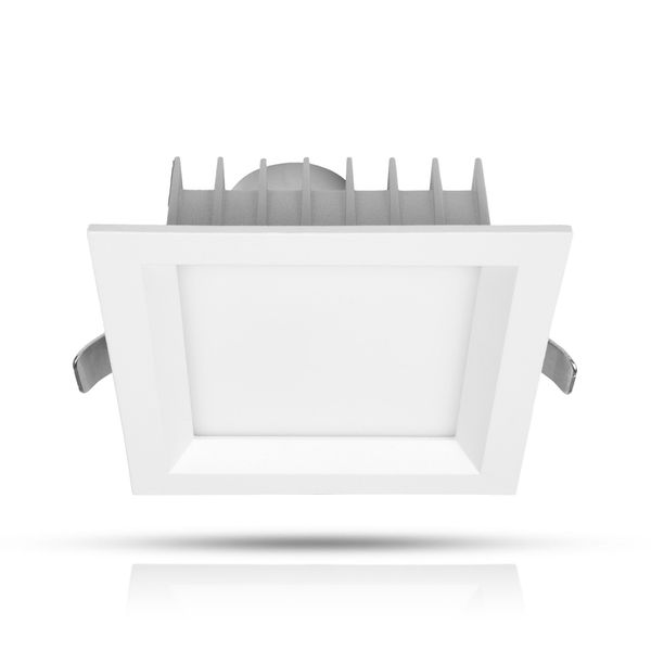 Alasvalo AGGE Square Flood Antiglare White - IP44 / CCT / Himmennettävä, 12W / 100 mm