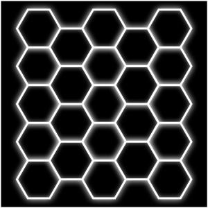 Hexagon-belysning Dr Dirt Garage Sky, 23 Grid System