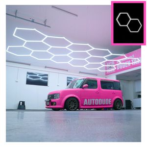 Dr Dirt Garage Sky, Hexagon Lighting, 2 Grid System, 95 x 165 cm