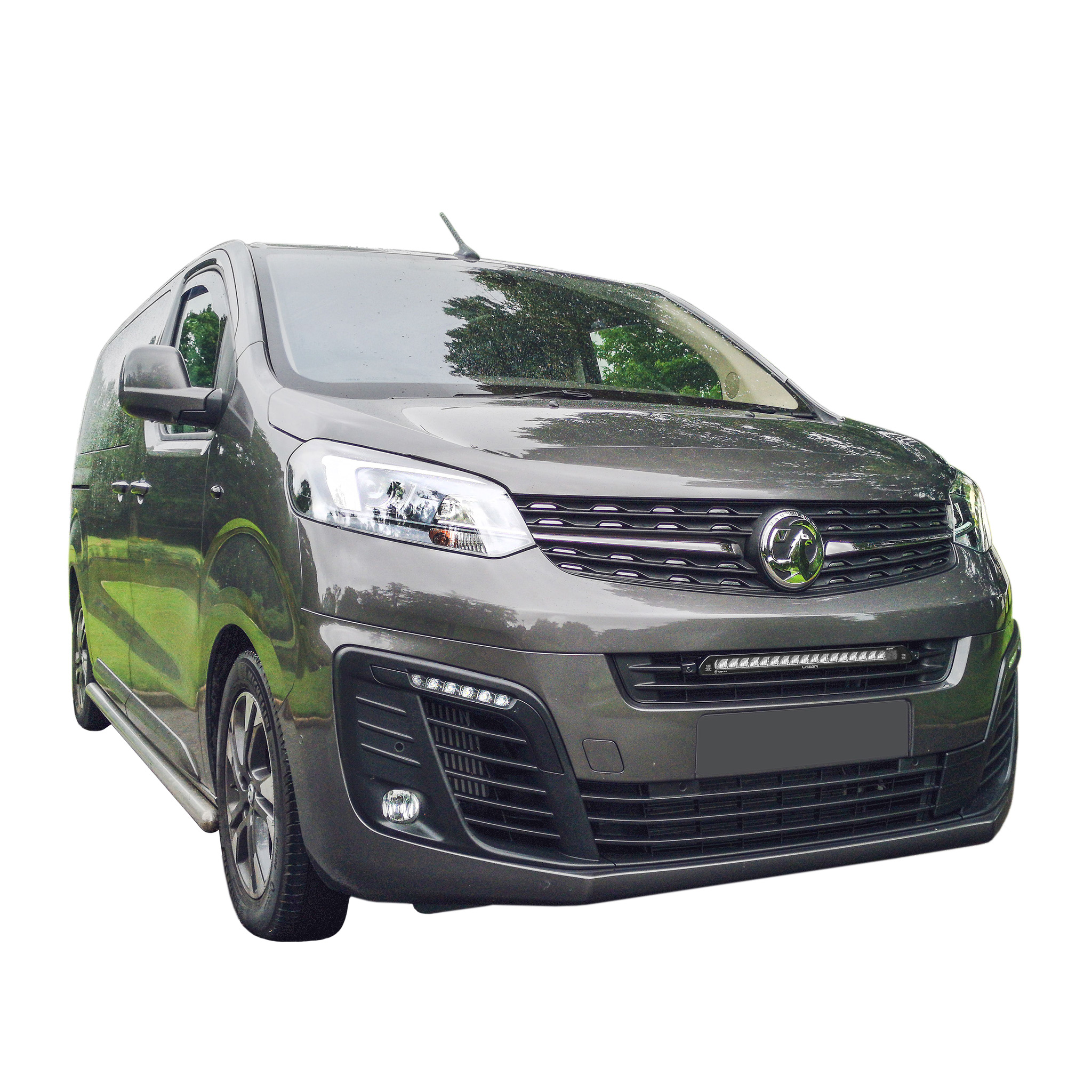thumbnail interactive-video image 1 of UK Custom Covers Deluxe Screen Wrap Frost Cover For Vauxhall Opel Vivaro (2019+) – Black, 600 Denier 1 of 4