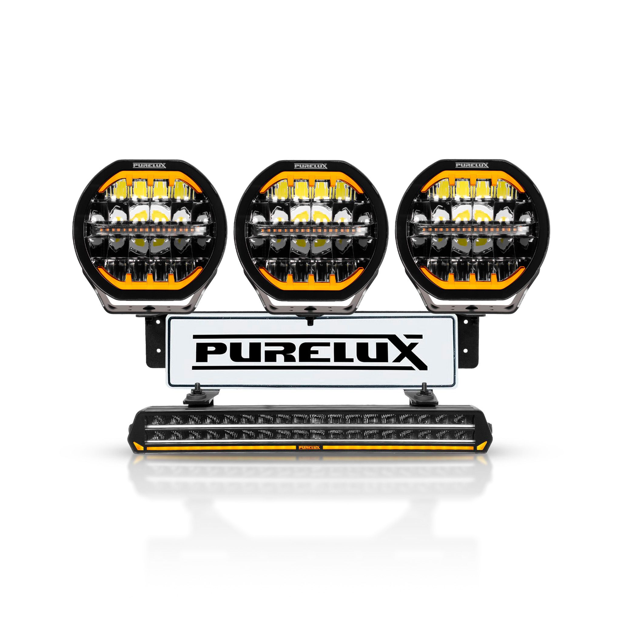 Auxiliary light set Purelux WRC 28, 696W / 50,000 lm - Complete set