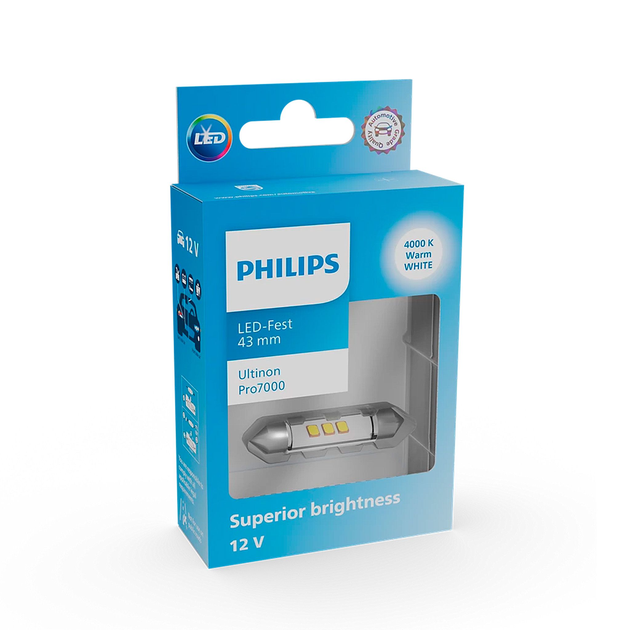 Putkipoltin Philips Ultinon Pro7000, 43 mm