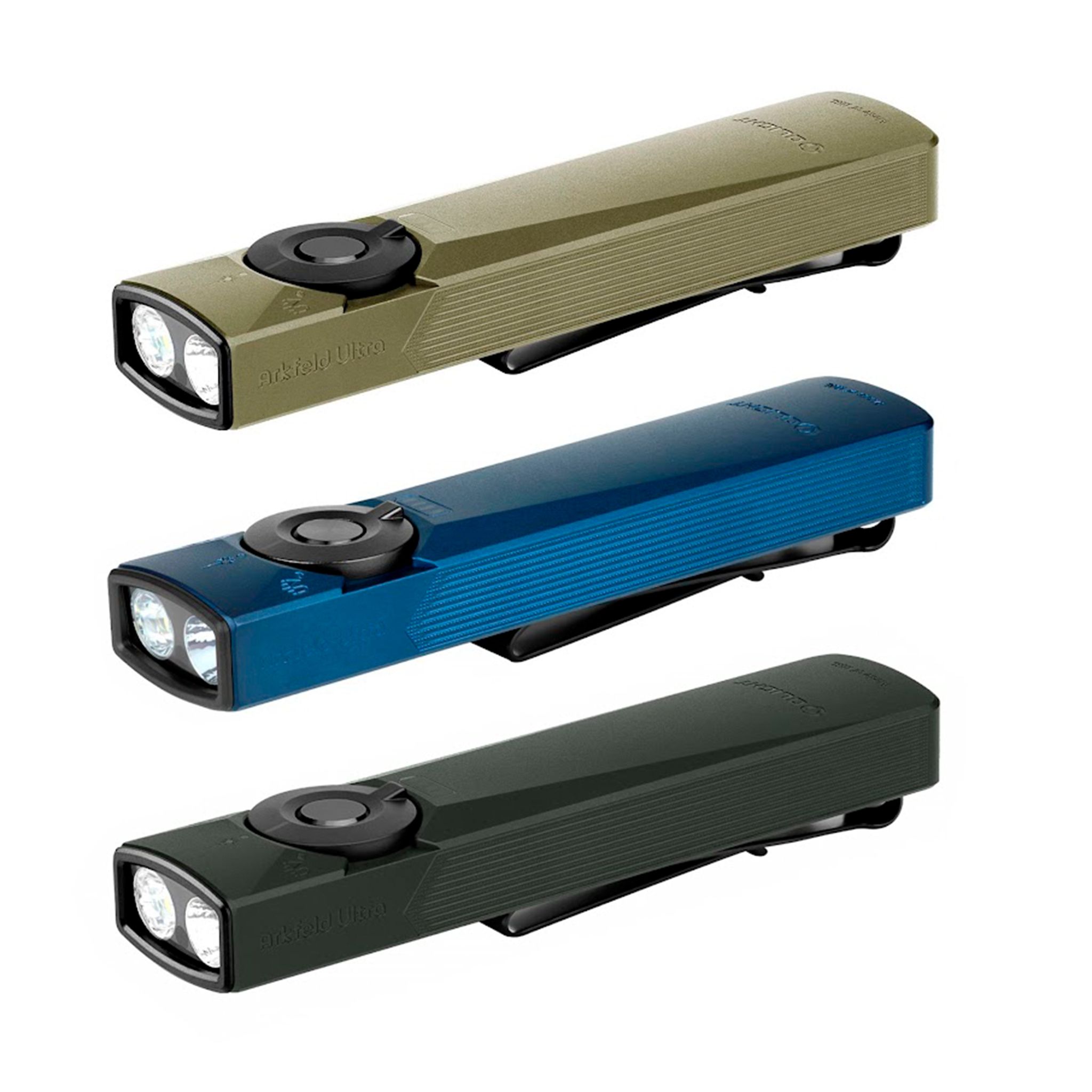 Flashlight Olight Arkfeld Ultra - 1400 lm / 120 mm / Rechargeable, Olive Green afbeelding 1