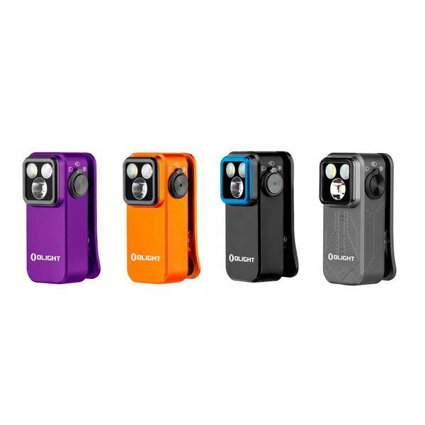 Ficklampa Olight Oclip Pro - 500 lm / 57 mm / Laddbar, Svart