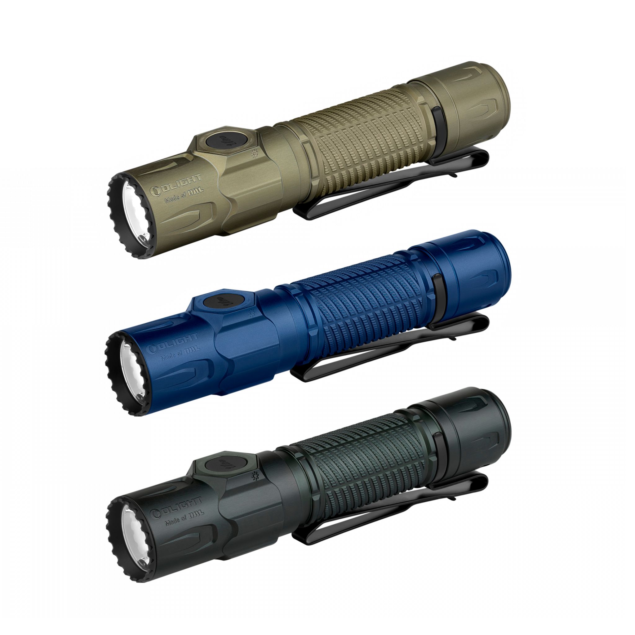 Flashlight Olight Warrior Ultra - 2500 lm / 14 cm / Rechargeable, Olive green afbeelding
