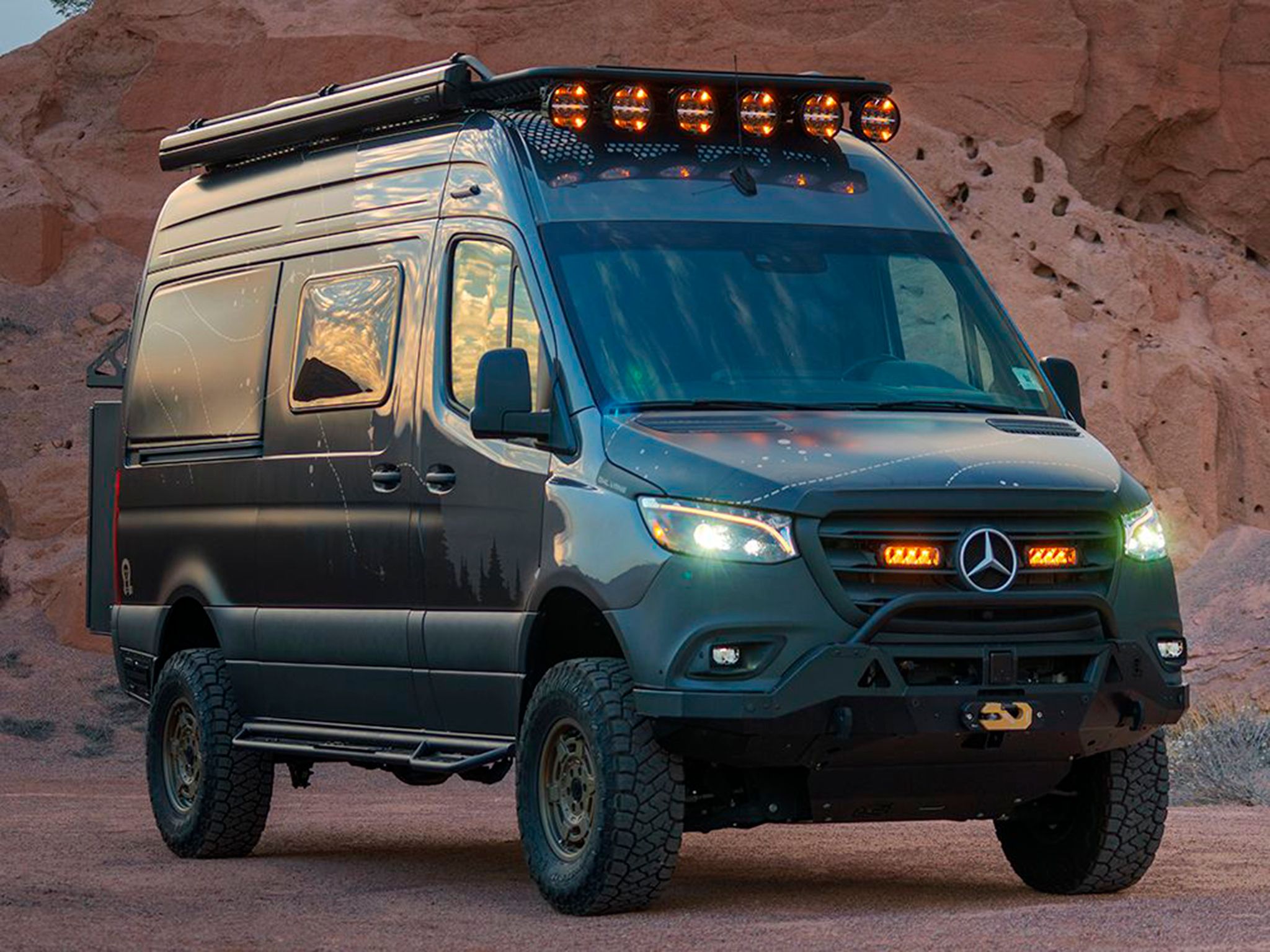 Fog light upgrade kit Mercedes Sprinter (2018+), Lazer Carbon-2 Drive afbeelding