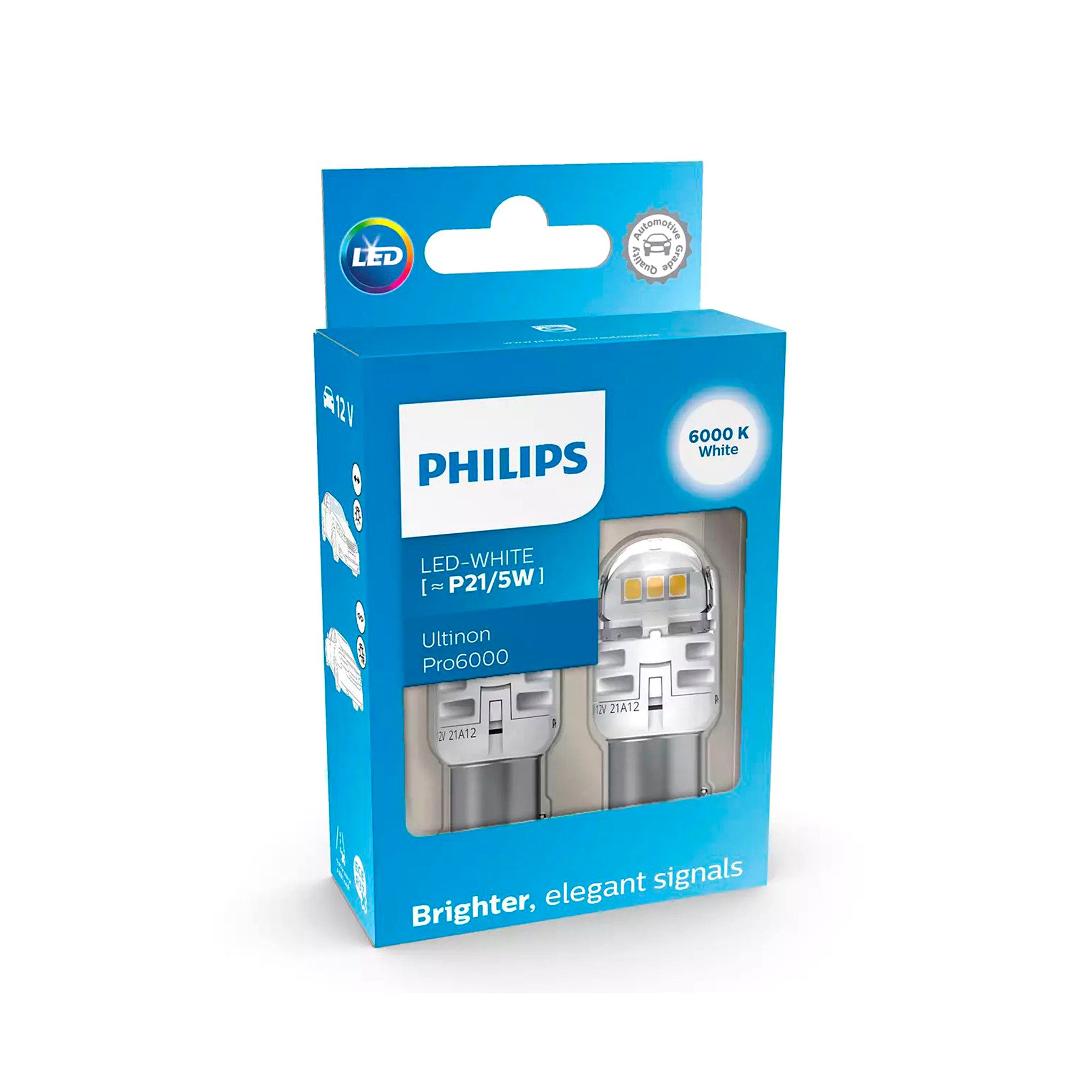 LED-poltinpari Philips Ultinon Pro6000, BAY15d | Alk. 29,90 €