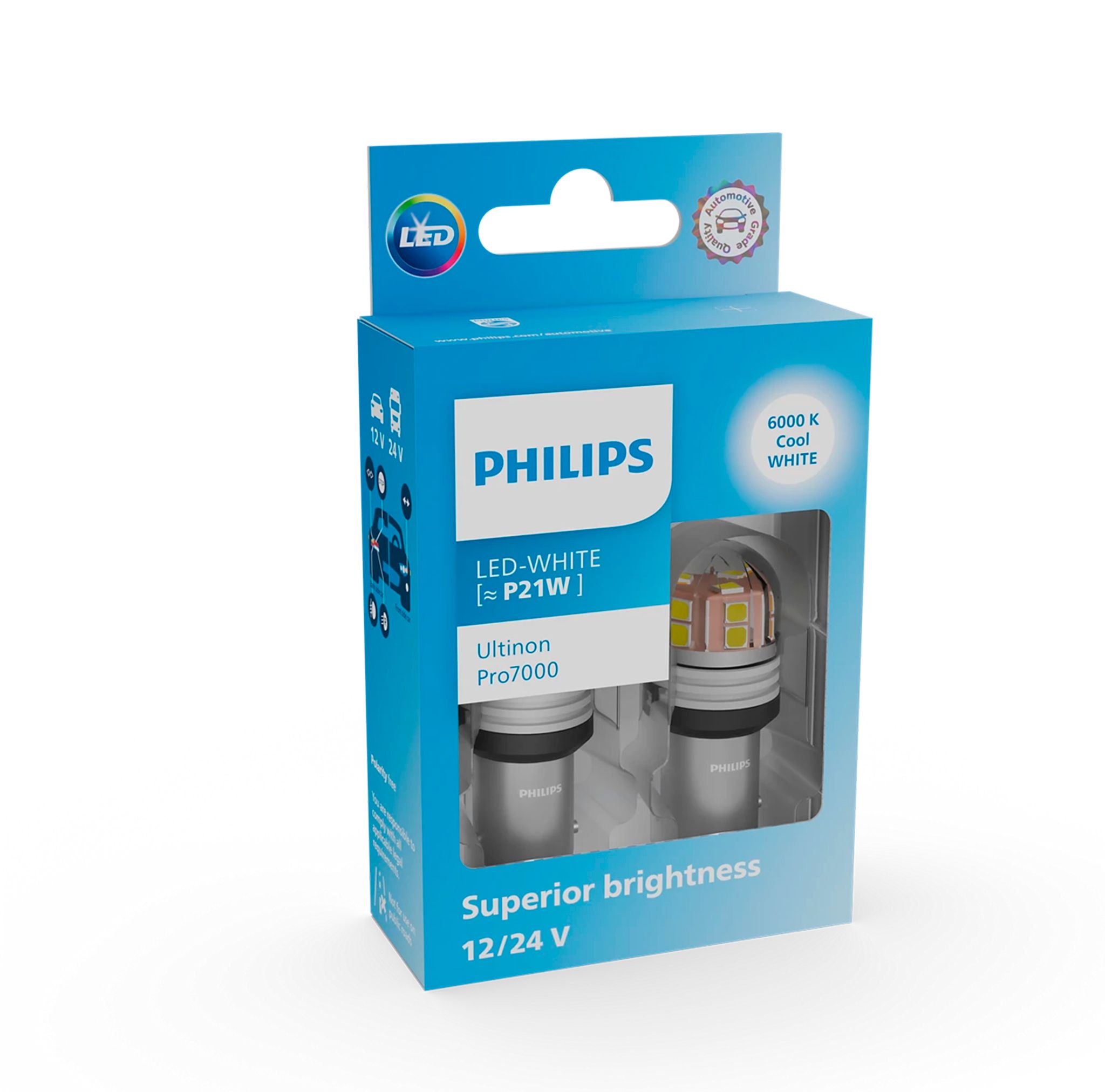 LED-polttimopari Philips Ultinon Pro7000 SI, BA15s | Alk. 29,90 €