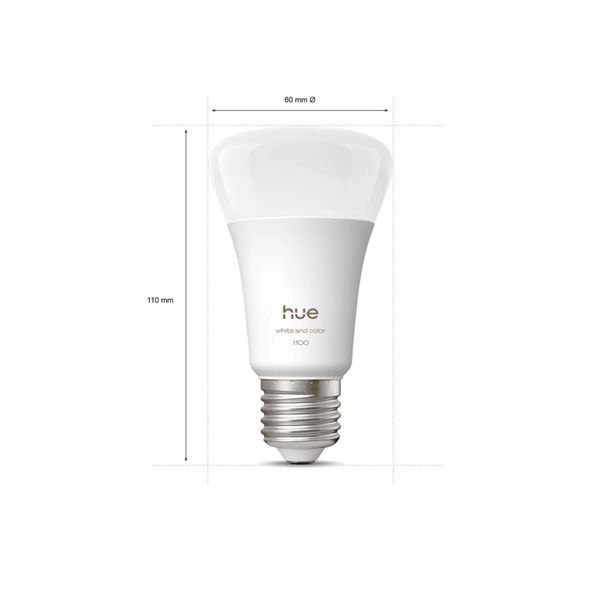 Smart LED-lampa PHILIPS HUE - WCA / E27 / 1100 lm / 1000 - 20000 K