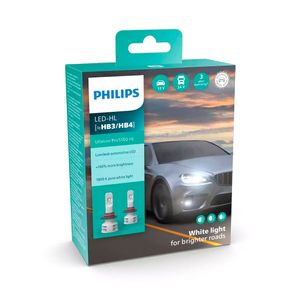 LED-ajovalopolttimot Philips Ultinon Pro5100 HL +160%, HB3/HB4