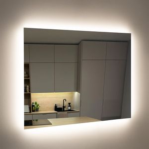 LED-spejl AGGE LED Mirror Square Backlight - 17W / 3000-6000K