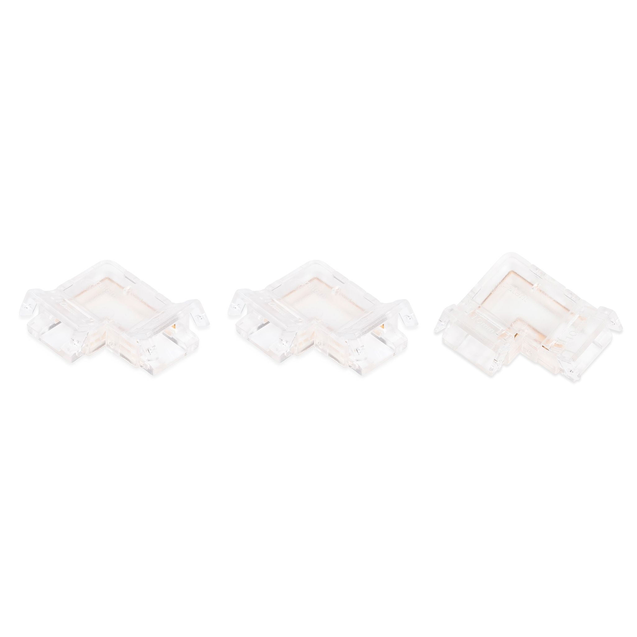LED strip connector AGGE L-type Connector, For single color 8 mm strips afbeelding