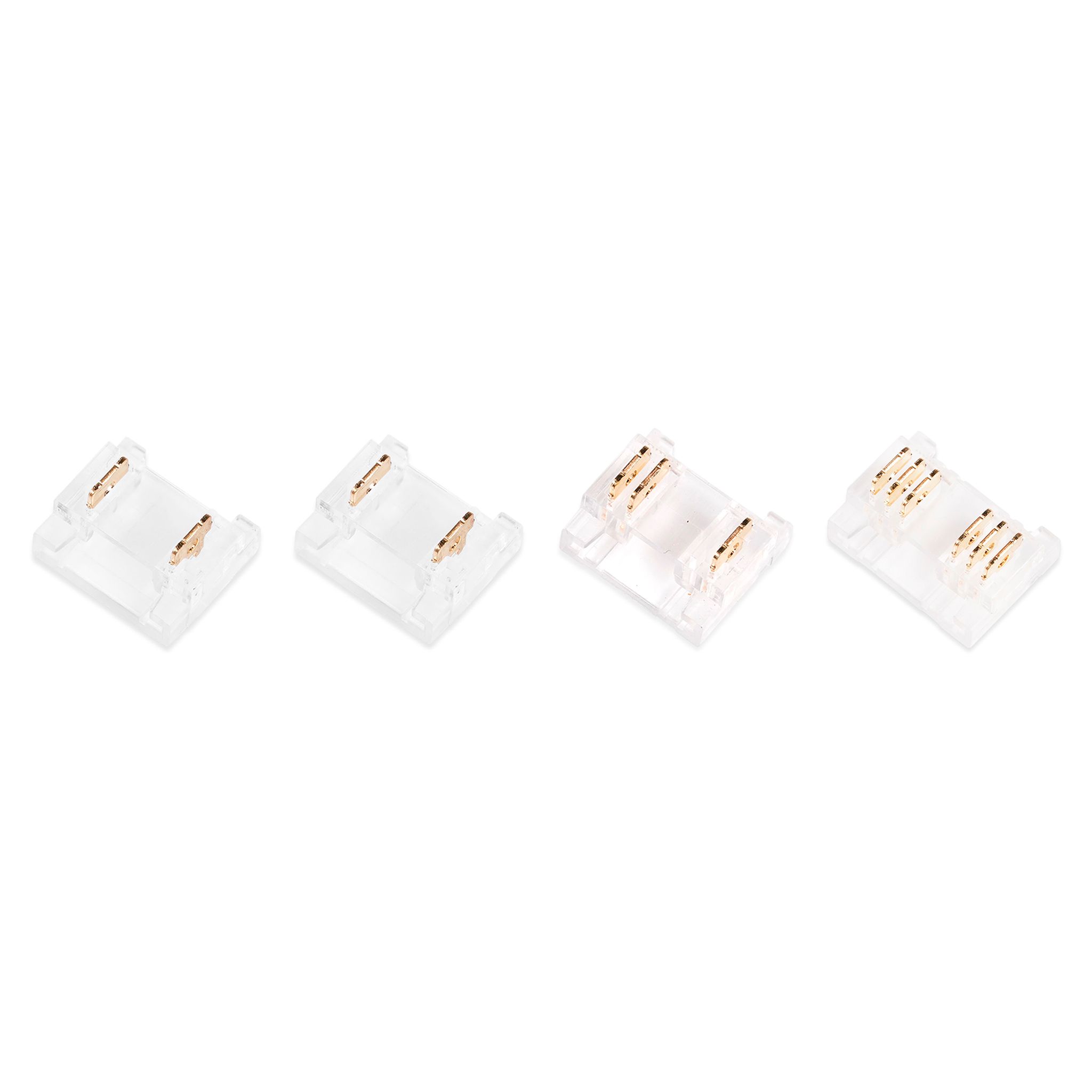 LED strip connector AGGE Strip to Strip, 0 cm, For single-color 8 mm strips afbeelding