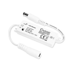 LED-nauhan ohjausyksikkö AGGE Single Color Mini Controller, RF 2.4 GHz