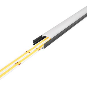 Alumiiniprofiili LED-nauhalle AGGE Wide Surface, pinta-asennettava, 100 cm