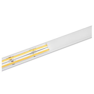 Aluminiumprofil för LED-list AGGE Wide Surface, ytmonterad, 100 cm