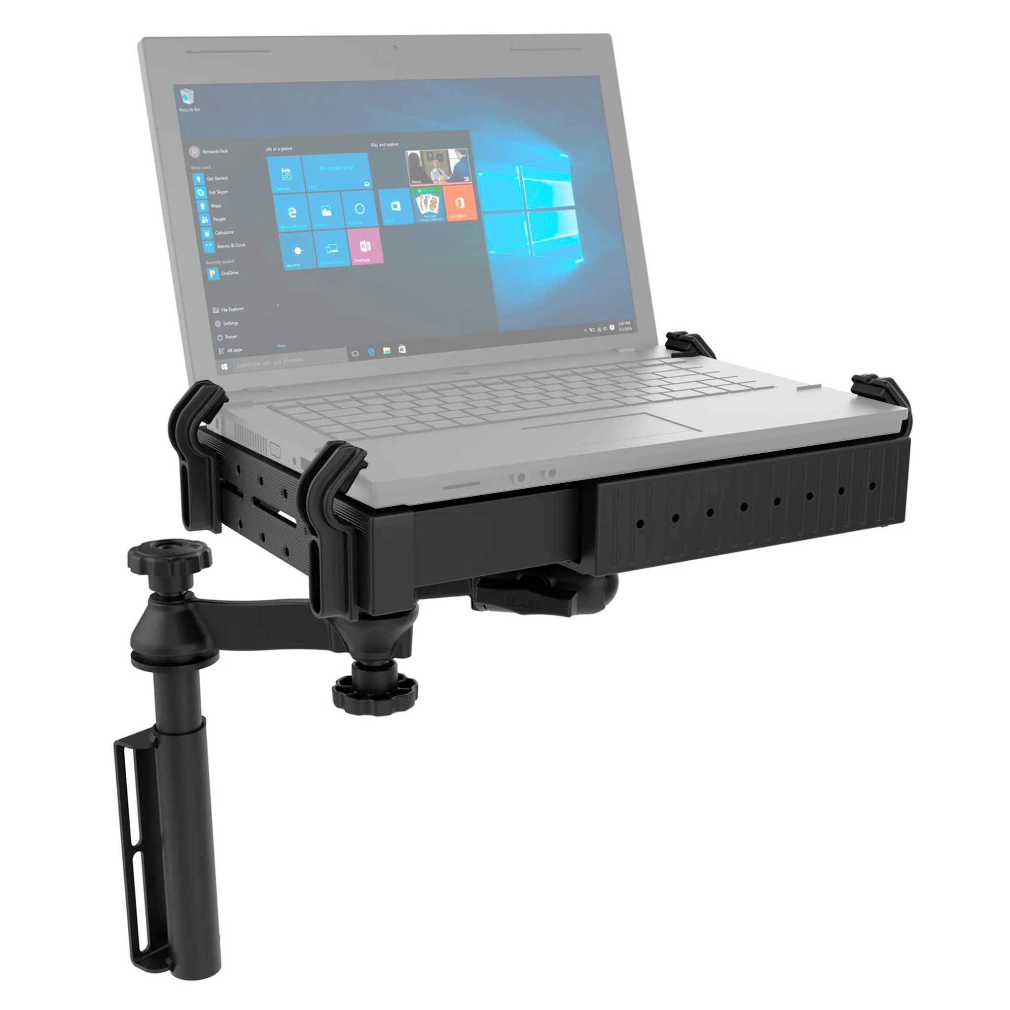 Kiinnike RAM Mounts Vertical Drill-Down Laptop Mount, C-koko