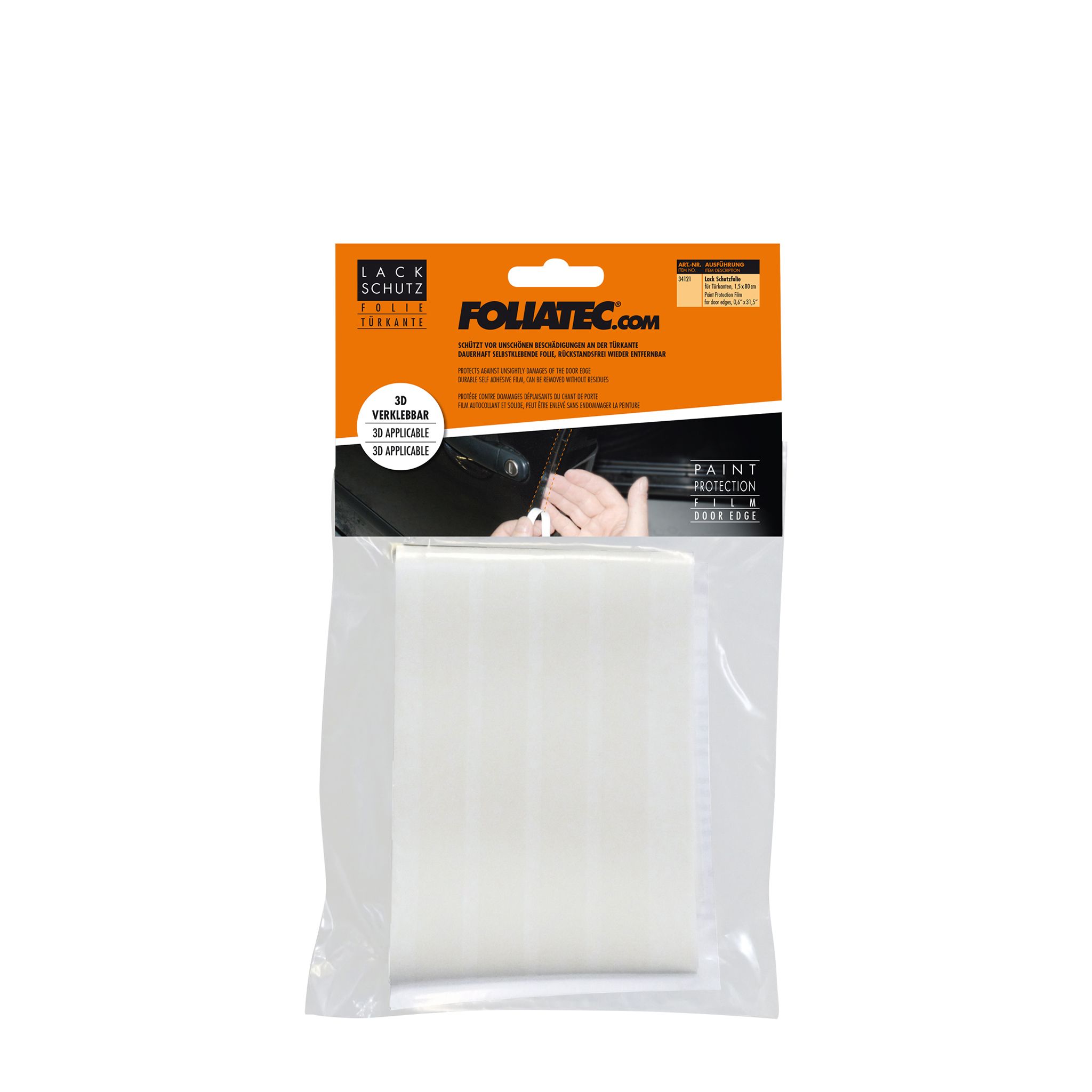 Maalipinnan suojakalvo Foliatec PPF Door Edge, 4 kpl