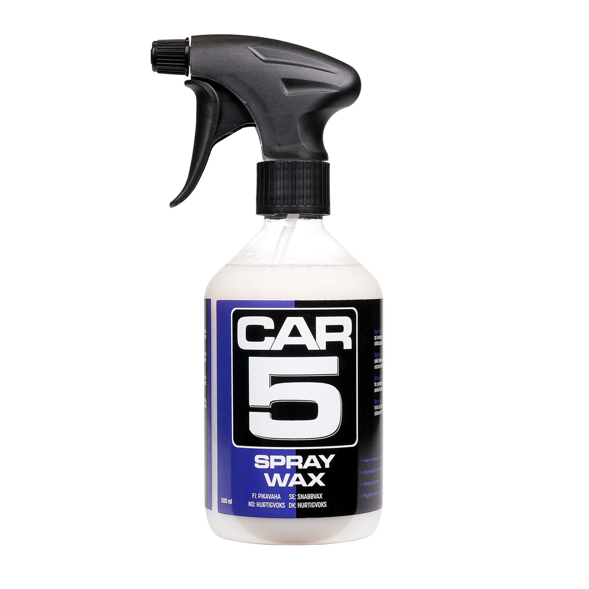 Hurtigvoks CAR5 Spray Wax, 500 ml