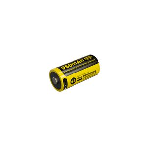 16340 / RCR123 Li-ion battery Nitecore, USB-C rechargeable, 950 mAh