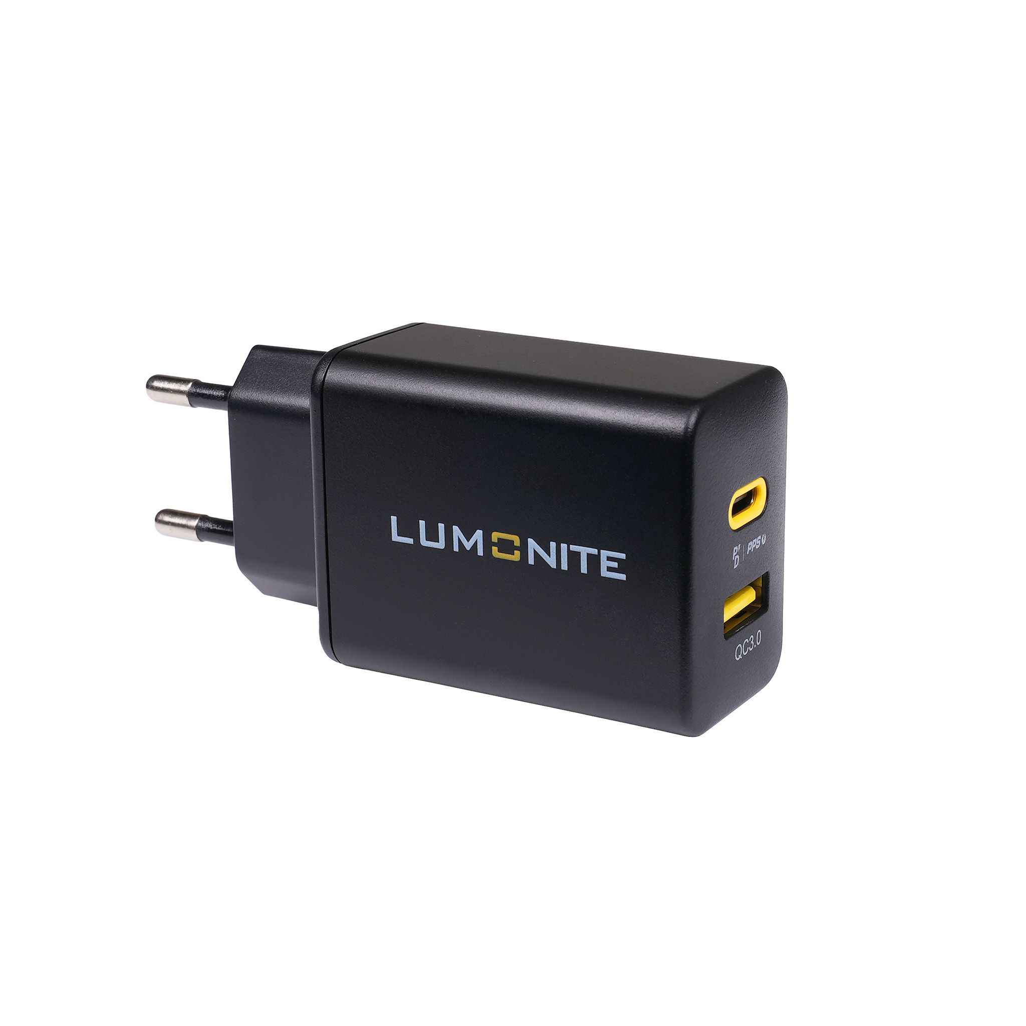 Läs mer om USB-laddare LUMONITE Charging Cube, 33W (USB-C + USB-A)