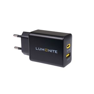 USB-laturi LUMONITE Charging Cube, 33W (USB-C + USB-A)