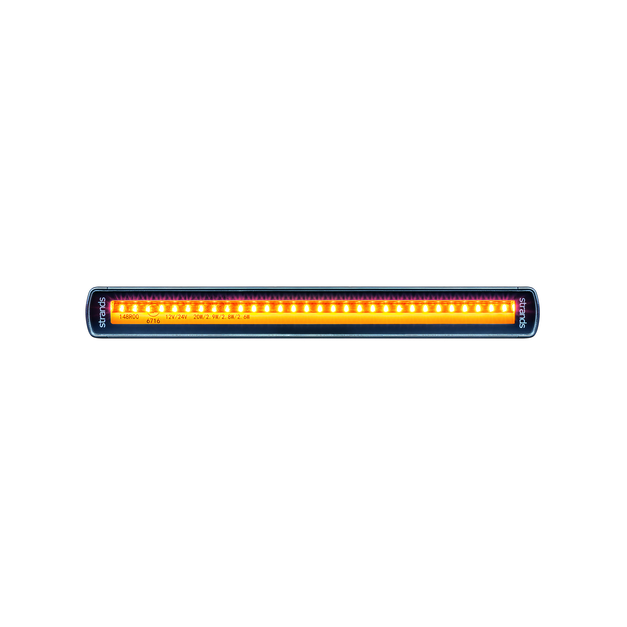 Warning light Strands Siberia Low Rider 10 - Panel / 12/24V / 20W / 280 mm afbeelding