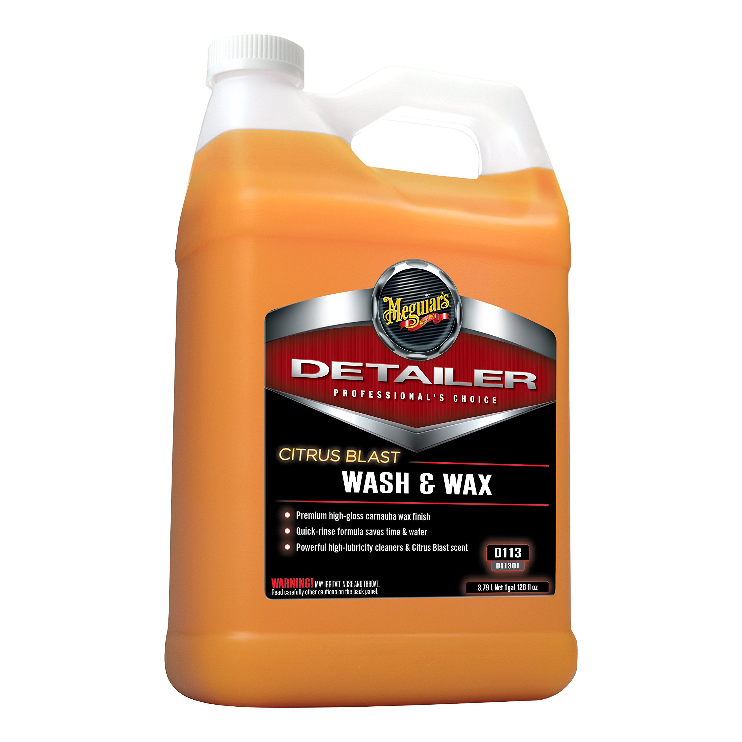 Shampoo, Meguiars D113 Citrus Blast Wash & Wax, 3,78 l