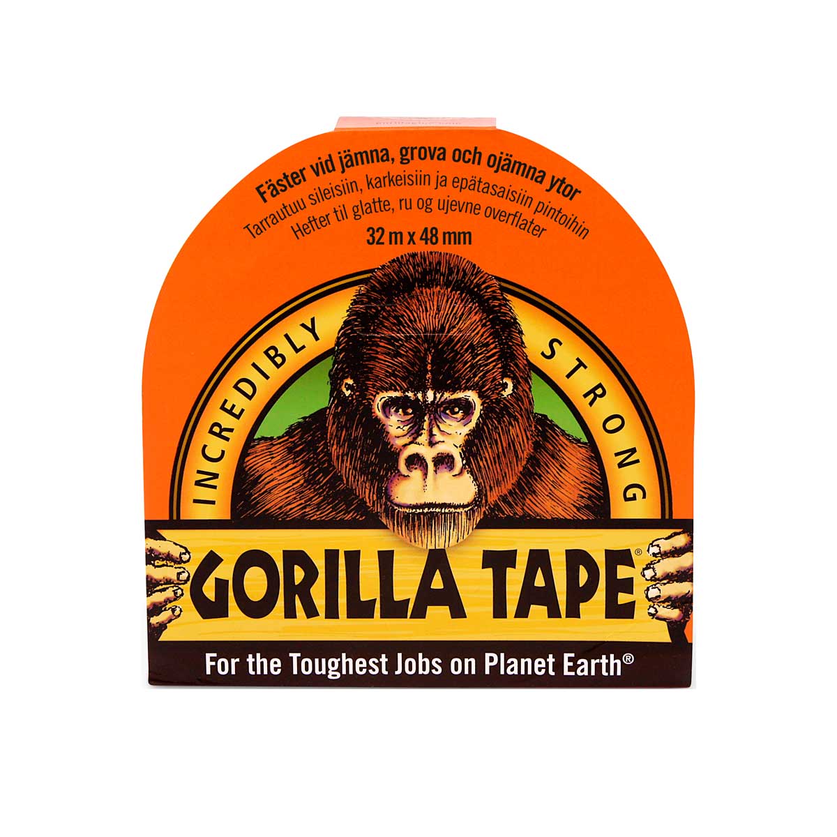 Gorilla Tape, svart, 48 mm x 32 m