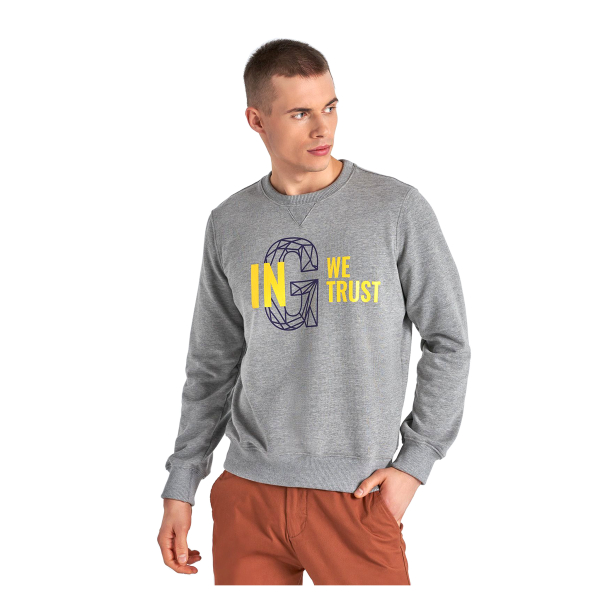 Gyeon Crew Neck Collegepaita, Harmaa, S