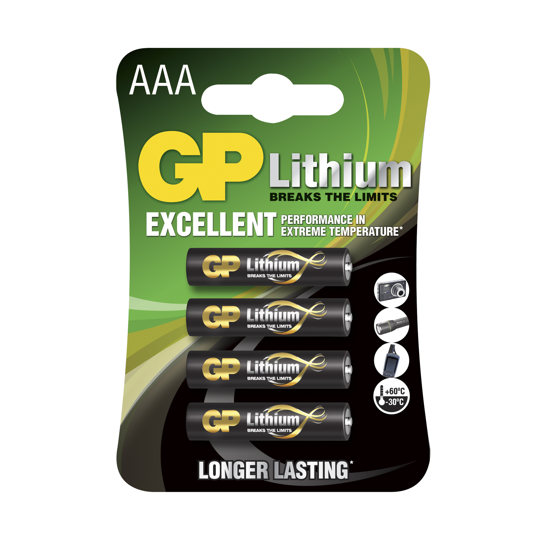 AAA-batteri GP Lithium, 4 st