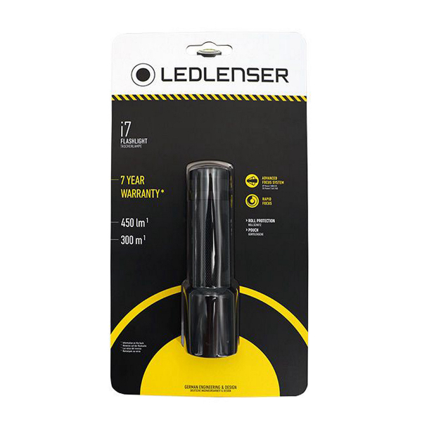 Taskulamppu Ledlenser i7 - 450 lm / 13 cm / Paristokäyttöinen
