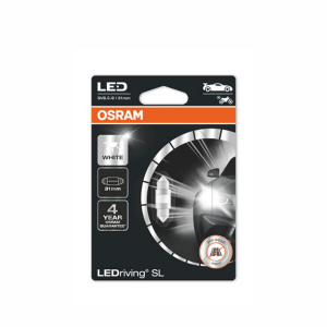 Putkipoltin Osram LEDriving SL, 6000K, 31 mm