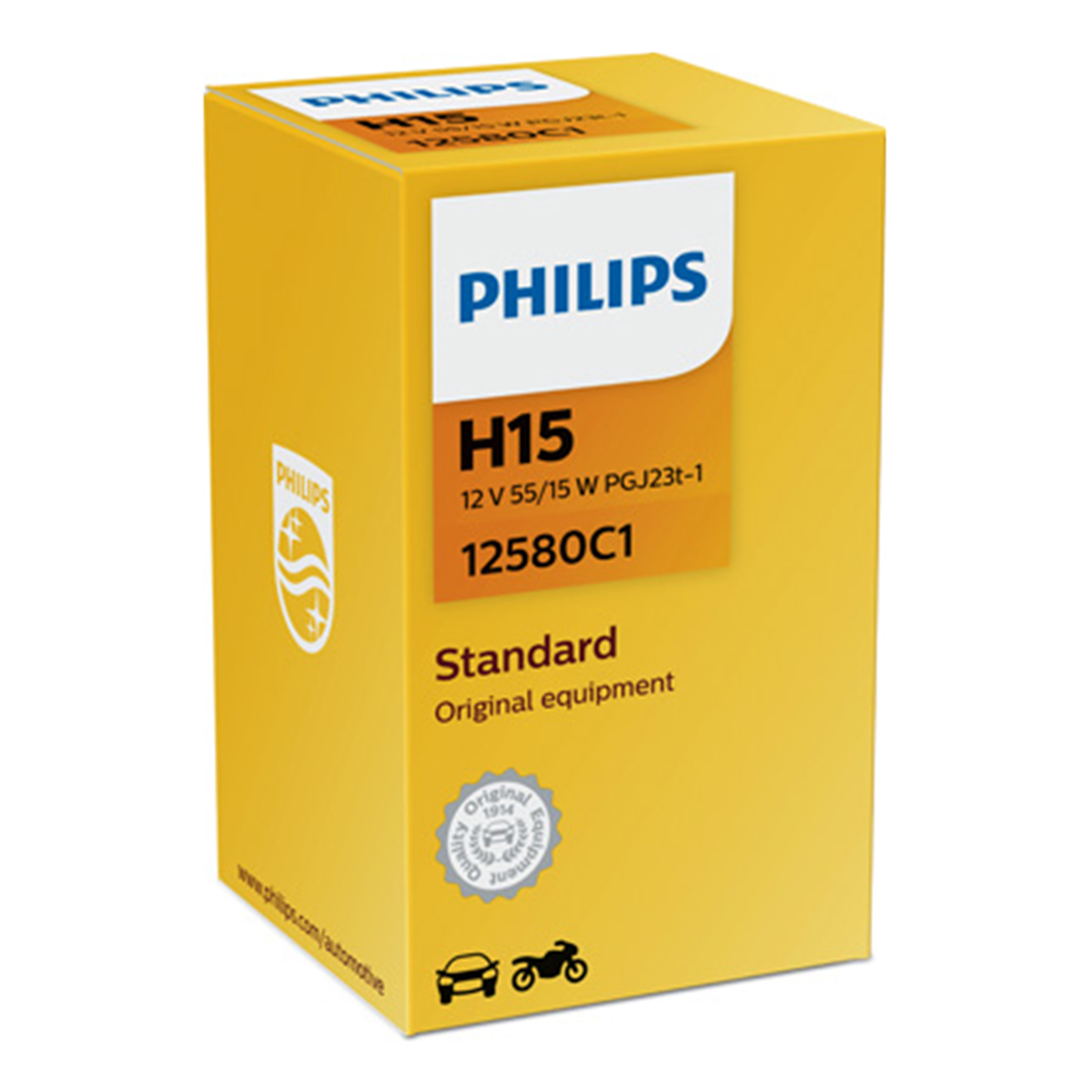 Halogenpære Philips H15, 12V, 55/15W