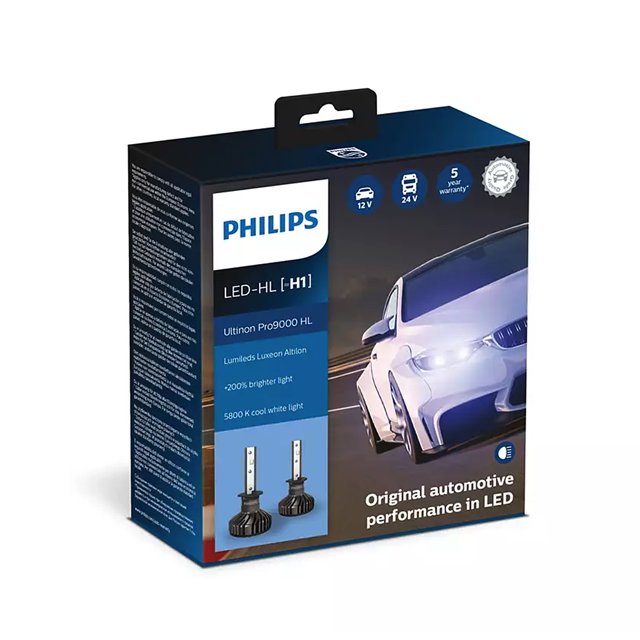 LED-pære PHILIPS Ultinon Pro9000 HL +250%, H1